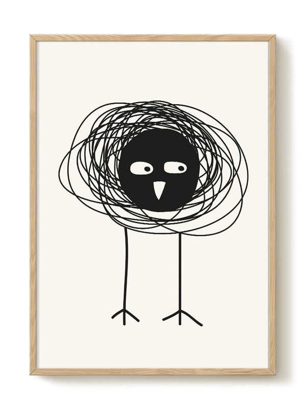 Art Print - A2 - Silvia - Little Black Bird