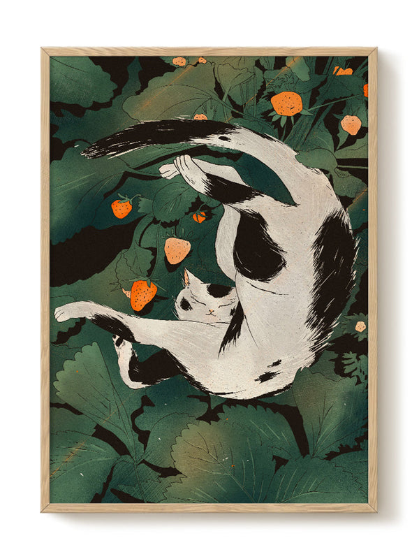 Art Print - A2 - Enikő Eged  - Strawberry Garden