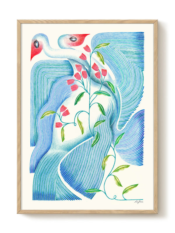 Art Print - A2 - Carla Petelski - Cygnes