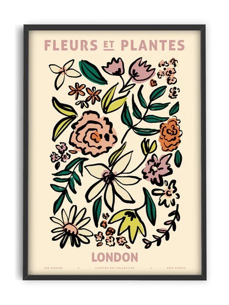 Fleurs et Plantes - London - Art Print