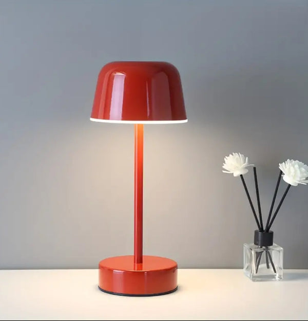 Tall Mushroom Lamp - Red