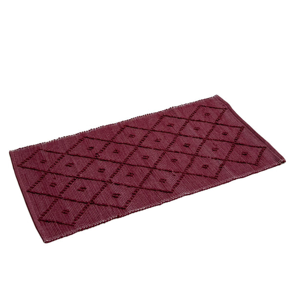 Cotton Floor Mat - Berry