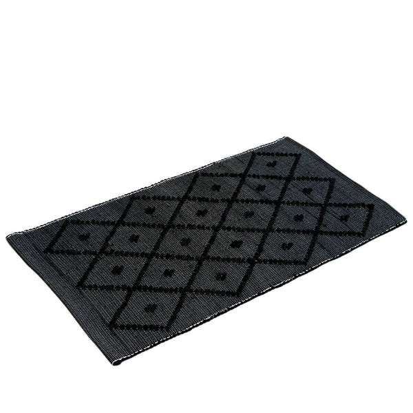 Cotton Floor Mat - Black