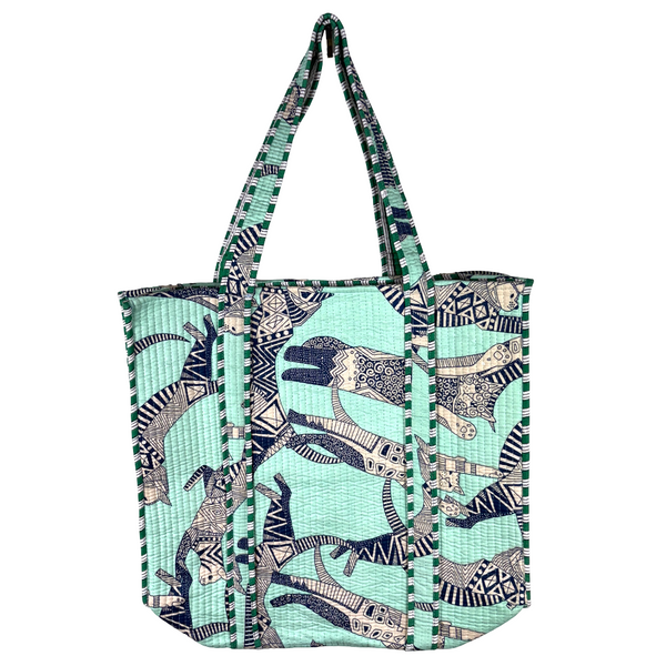 Cotton Tote Bag - Egyptian Cat Mint