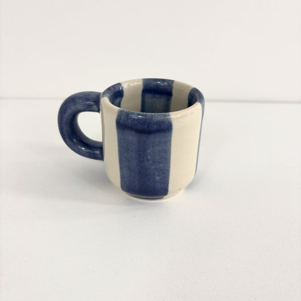 Espresso Cup - Blue & White