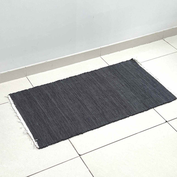 Cotton Floor Mat - Plain Charcoal