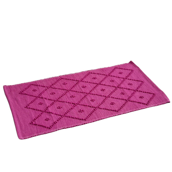 Cotton Floor Mat - Fuchsia