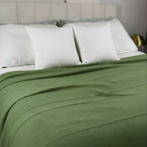 Medium Cotton Bed Cover - Khaki