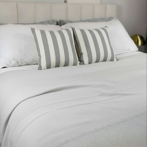 Medium Cotton Bed Cover - White