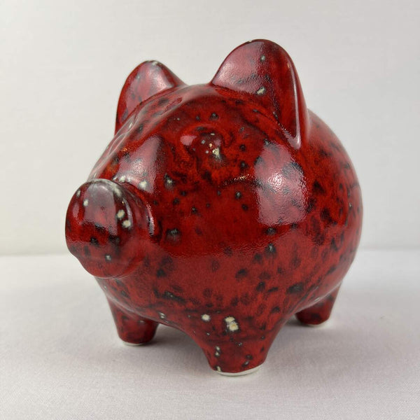 Piggy Bank - Ceramic - Red