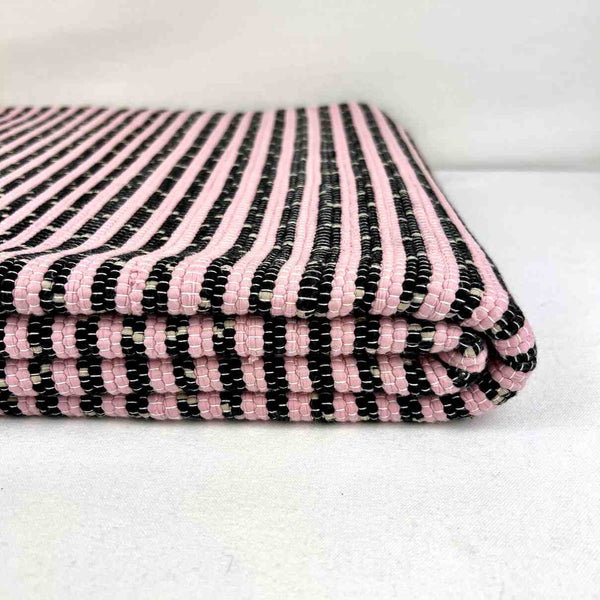 Large Tapete Rug - Multicolour Stripe - Pink Bumblebee