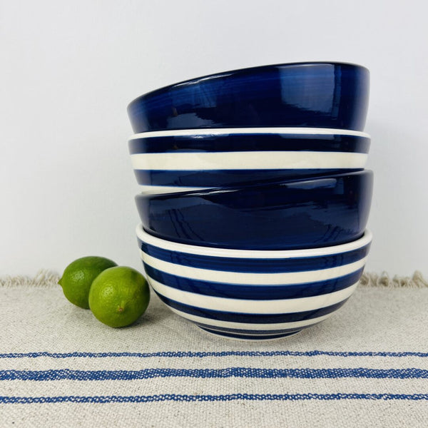 Soup Bowl (Set of 4) - Navy + Azul