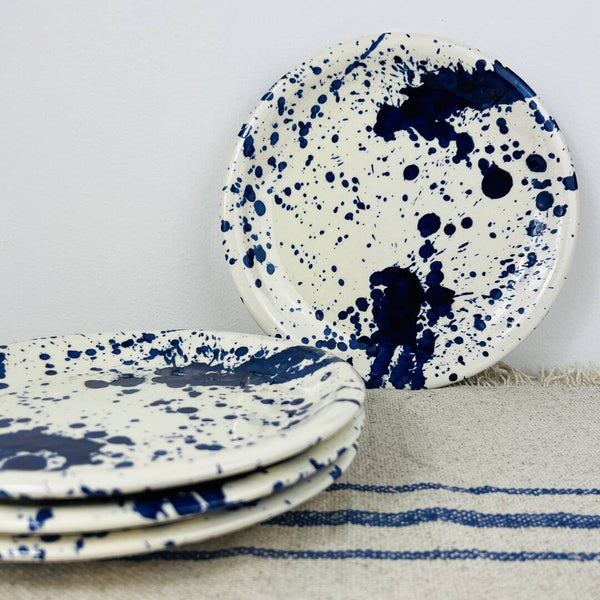 Side Plates (Set of 4) - Blue Splash