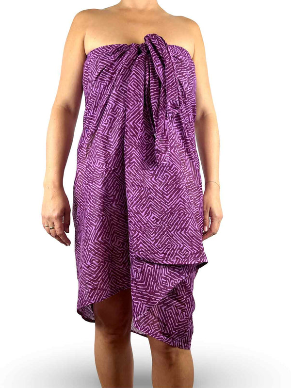 Labyrinth Sarong - Violet