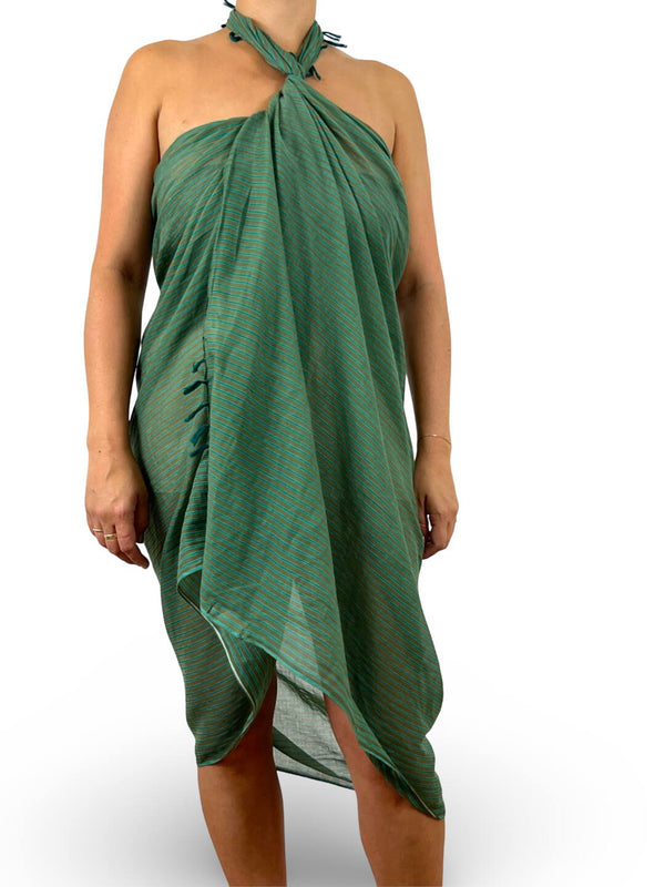 Stripes Sarong - Khaki