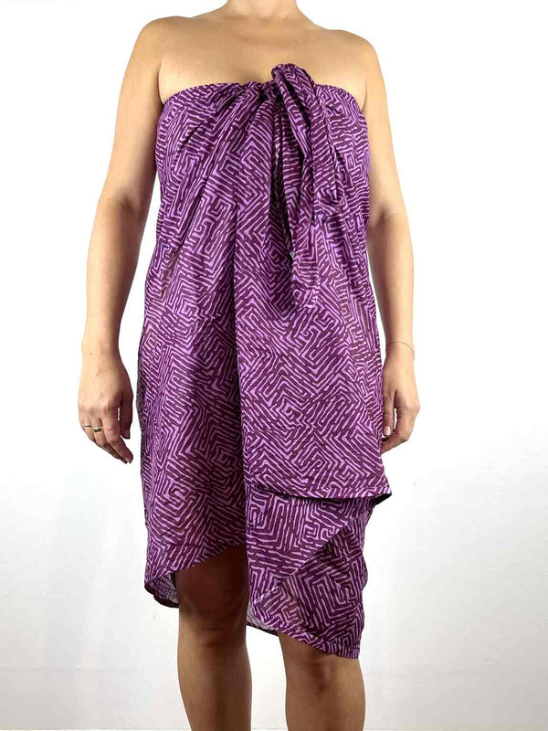 Labyrinth Sarong - Violet