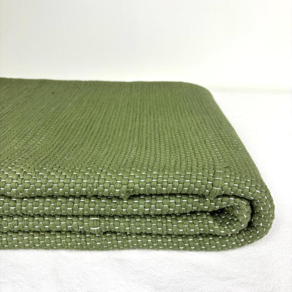 Large Floor Rug - Olive Green