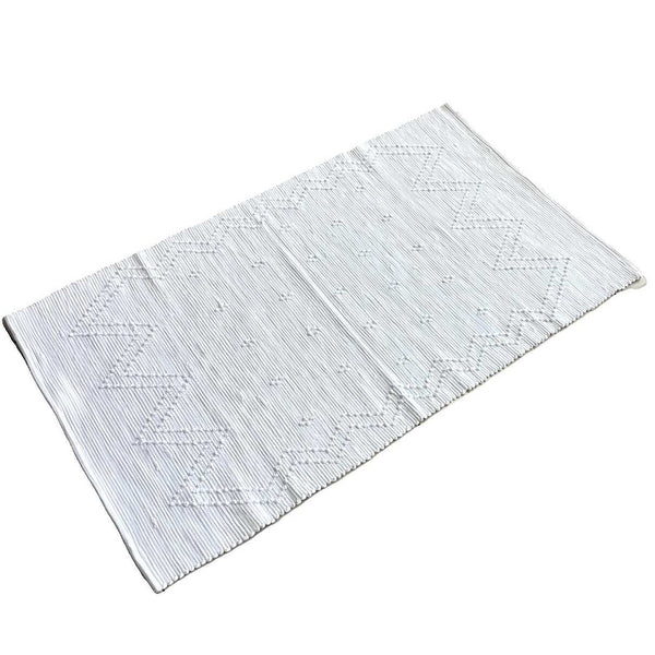 Cotton Floor Mat - Medium - White