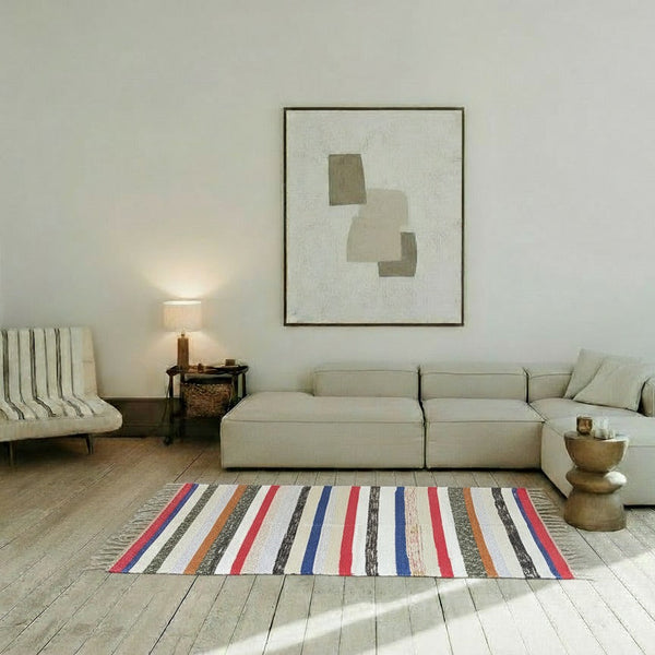 Rug - Medium - Earthy Tones Stripe