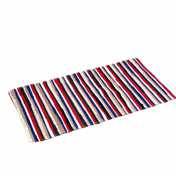 Cotton Floor Mat - Red Stripe