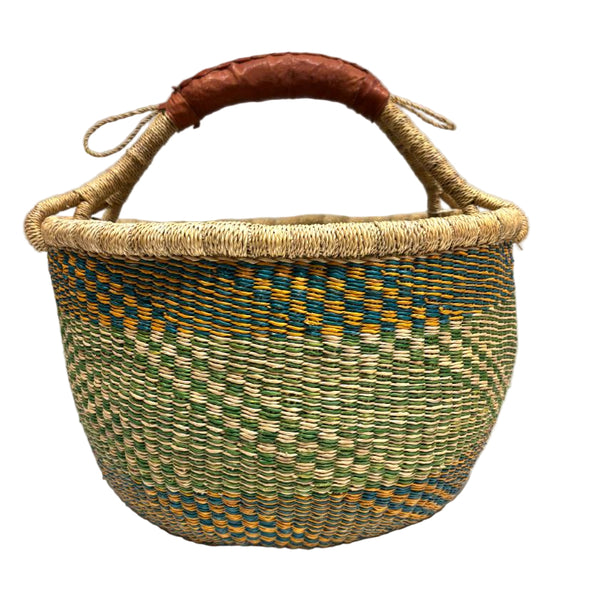Woven Basket - Round - Zest