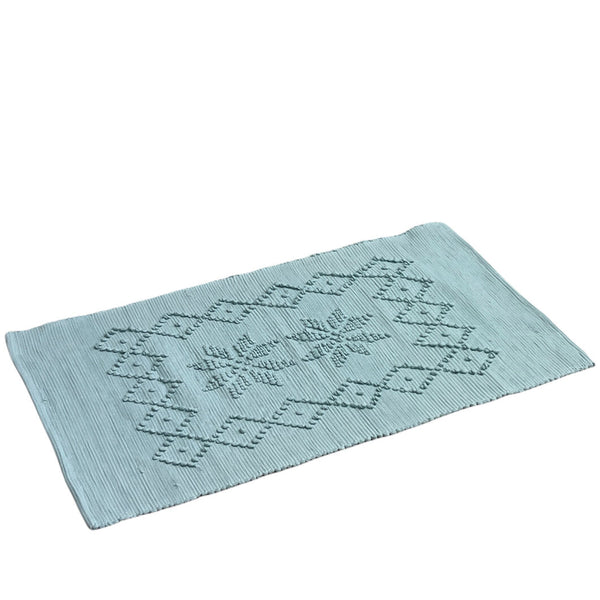 Cotton Floor Mat - Sky Blue