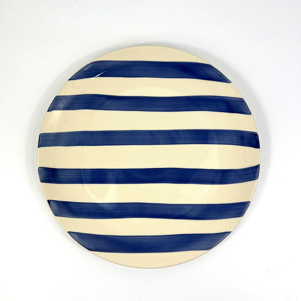 Blue Stripe Dinner Plate