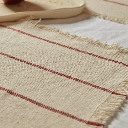 Ploma Placemat - Natural Red