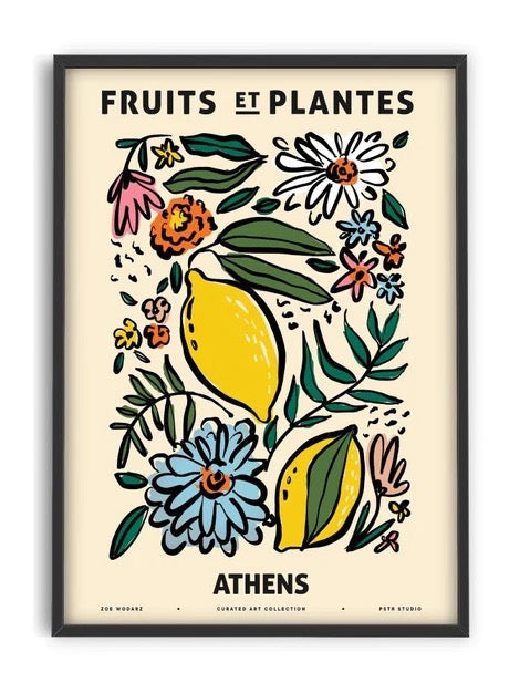 Fruits et Plantes - Athens - Art Print