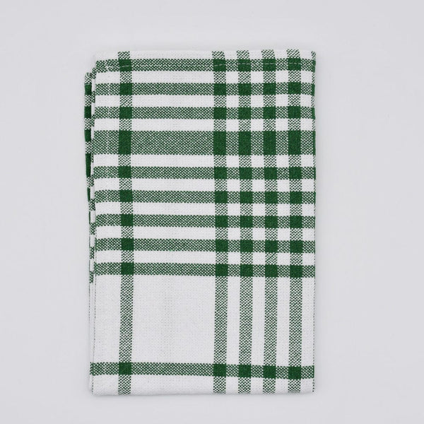 Traditional Check Napkin -  Forest Green